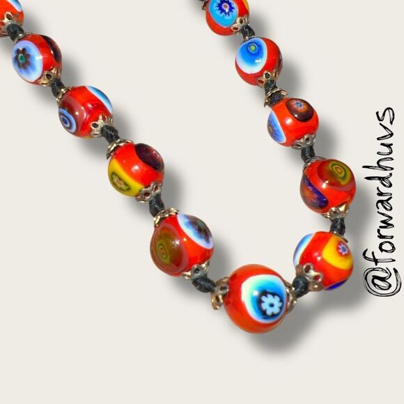 Colorful 7.5” Millefiori-Style Beaded Bracelet - Picture 7 of 8